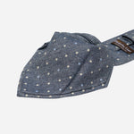 Blue Polka Dot Italian Designer Silk Tie