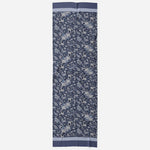 Blue Paisley Wool Scarf