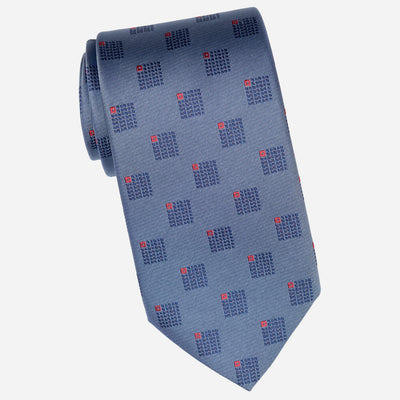 French Blue Handamade Italian Silk Tie
