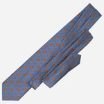 Umbrian Blue Handmade Italian Silk Tie