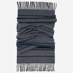 Blue Italian Wool Cashmere Scarf