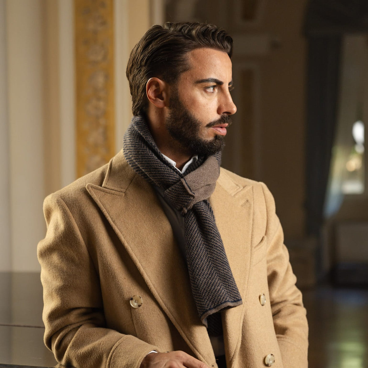 Brown Cashmere Neck Warmer