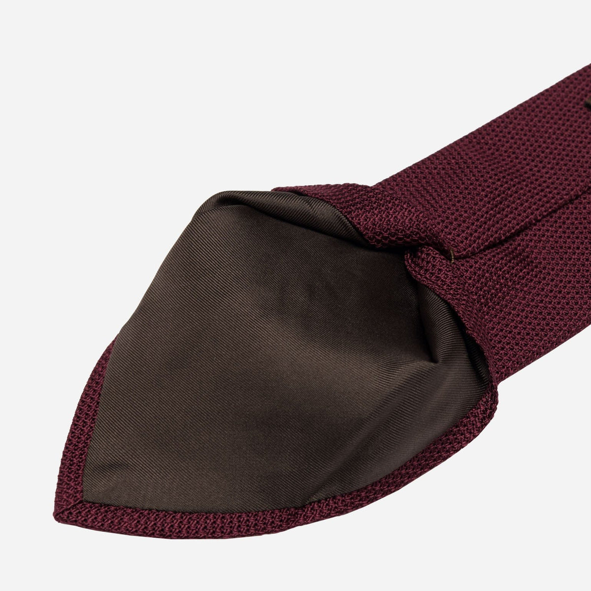 Burgundy Grenadine Tie - Made in Como Italy