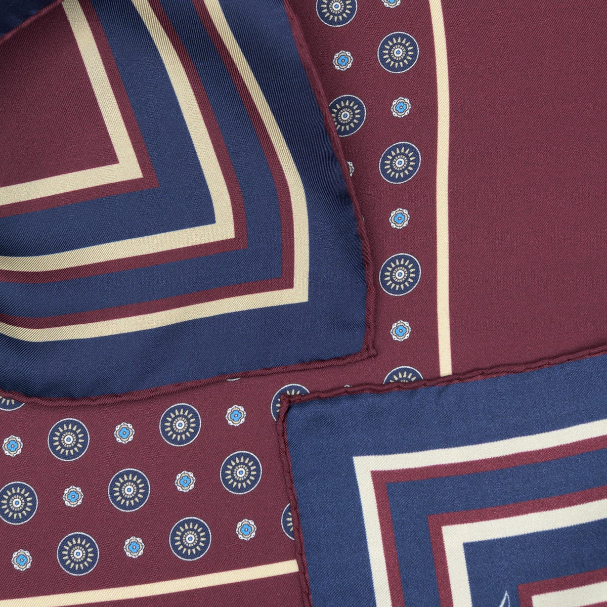 Burgundy Italian Silk Neckerchief