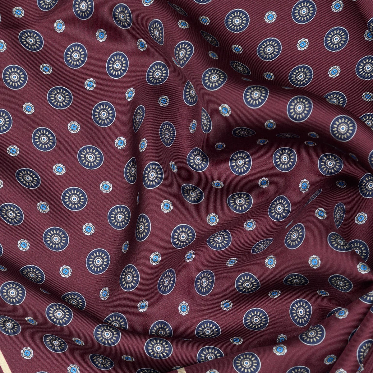 Burgundy Italian Silk Neckerchief