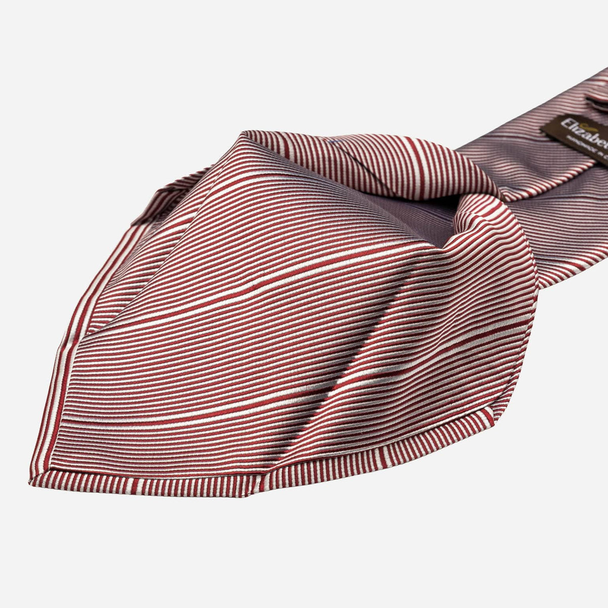 Burgundy Stripes Italian Silk Tie