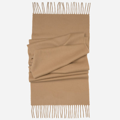 Camel Felted Italian Cashmere Scarf