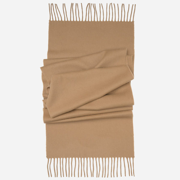 Camel Felted Italian Cashmere Scarf