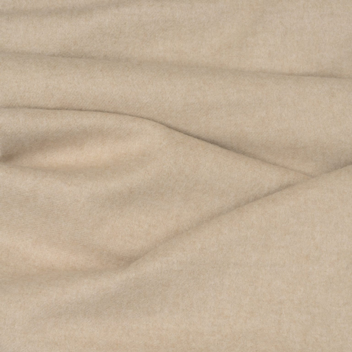 Beige Felted Italian Cashmere Scarf