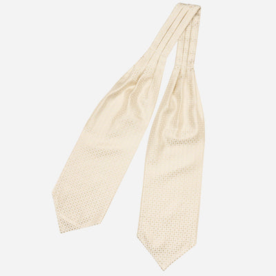 Champagne Italian Silk Ascot Tie