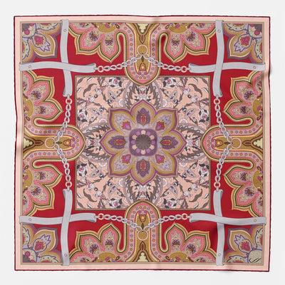 Women's Silk Bandana Cherry Red