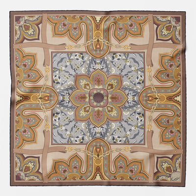 Women's Silk Bandana Brown