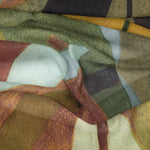 Italian Designer Earth Tones Wool Scarf