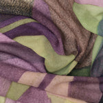 Italian Designer Plum Wool Scarf