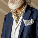 Yellow Paisley Italian Silk Ascot Tie