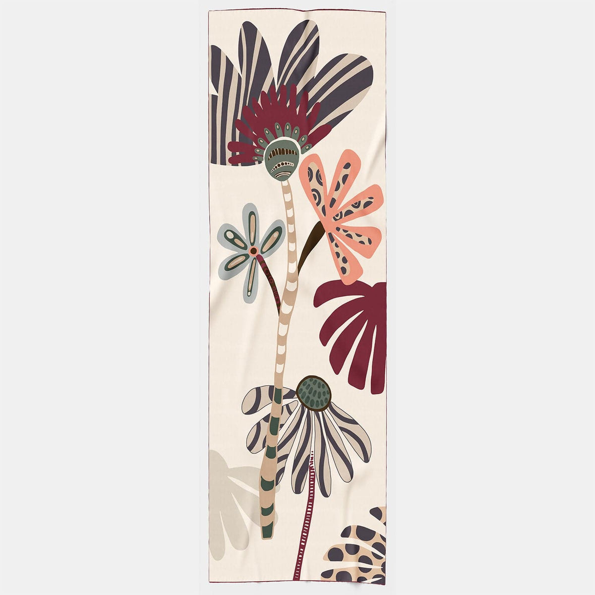 Italian Designer Silk Cotton Large Scarf