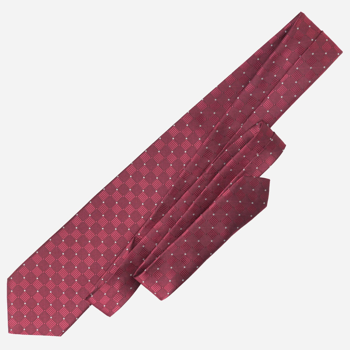 Crimson Red Handmade Italian Silk Tie