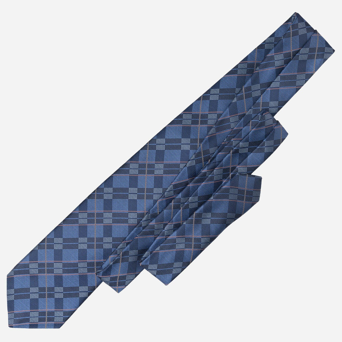 Dark Blue Italian Designer Silk Tie