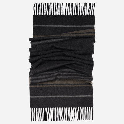 Grey Italian Wool Cashmere Scarf