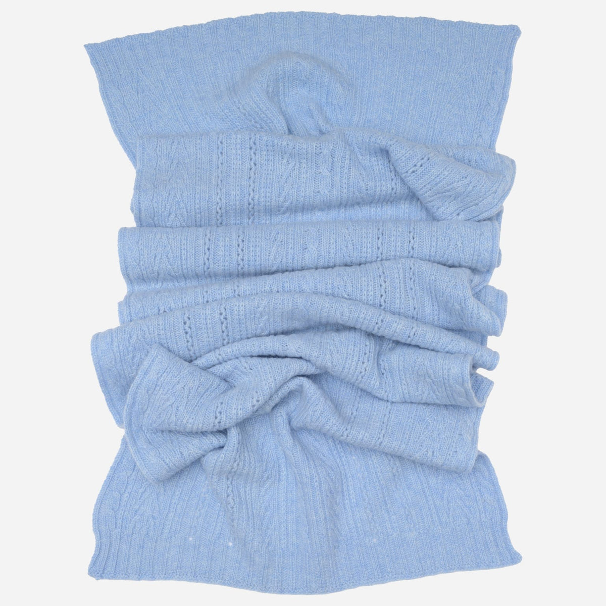 Sky Blue Pure Italian Cashmere Scarf