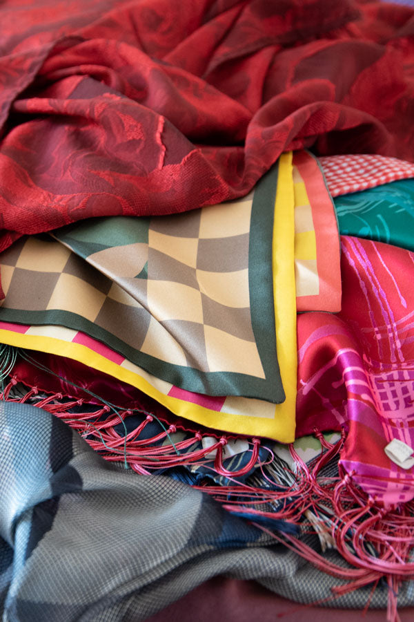 different types of silk for scarves