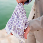 Lavender Double Sided Silk Pocket Square