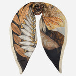 Designer Large Silk Wrap - Autumn Colors