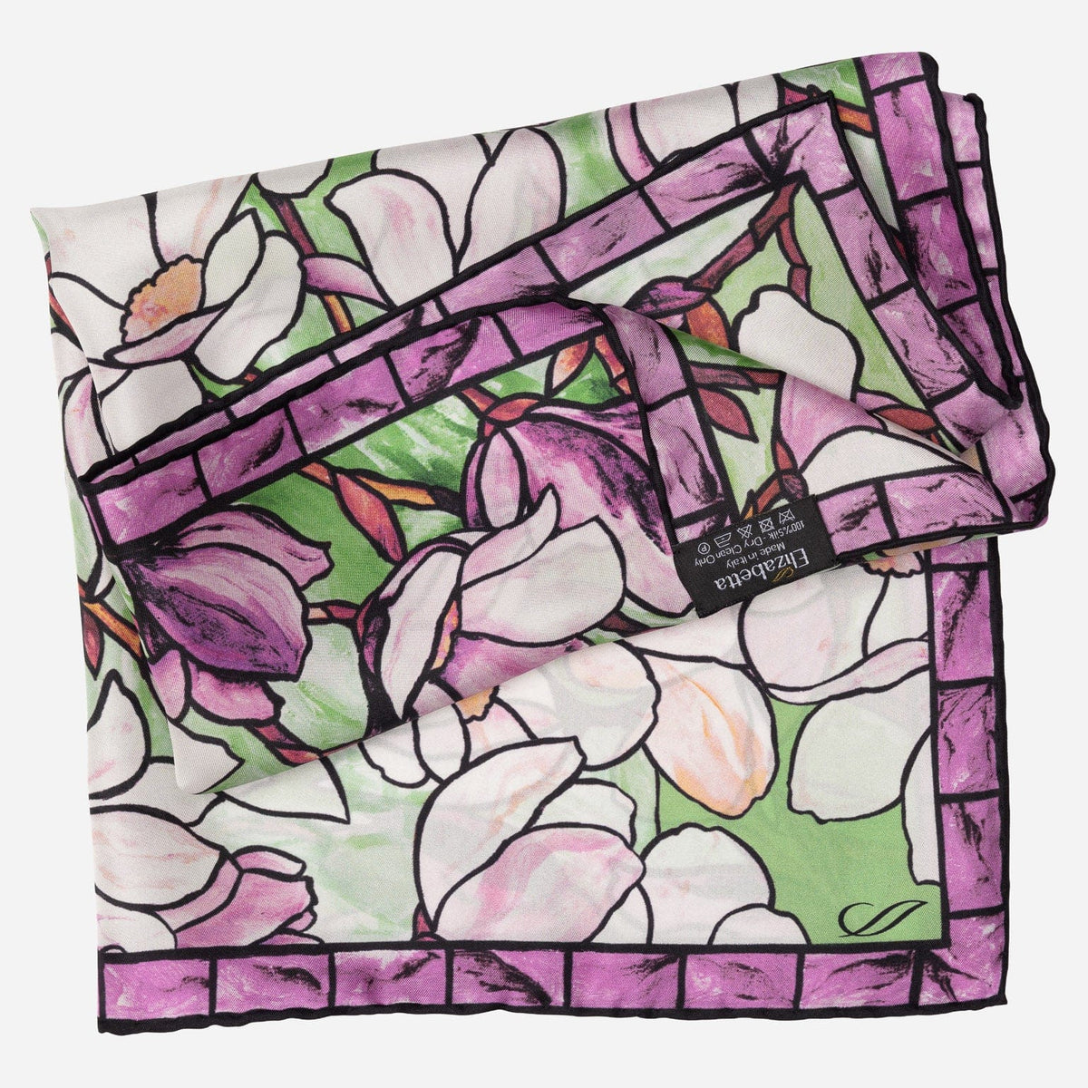 Women's Silk Bandana Pink Floral