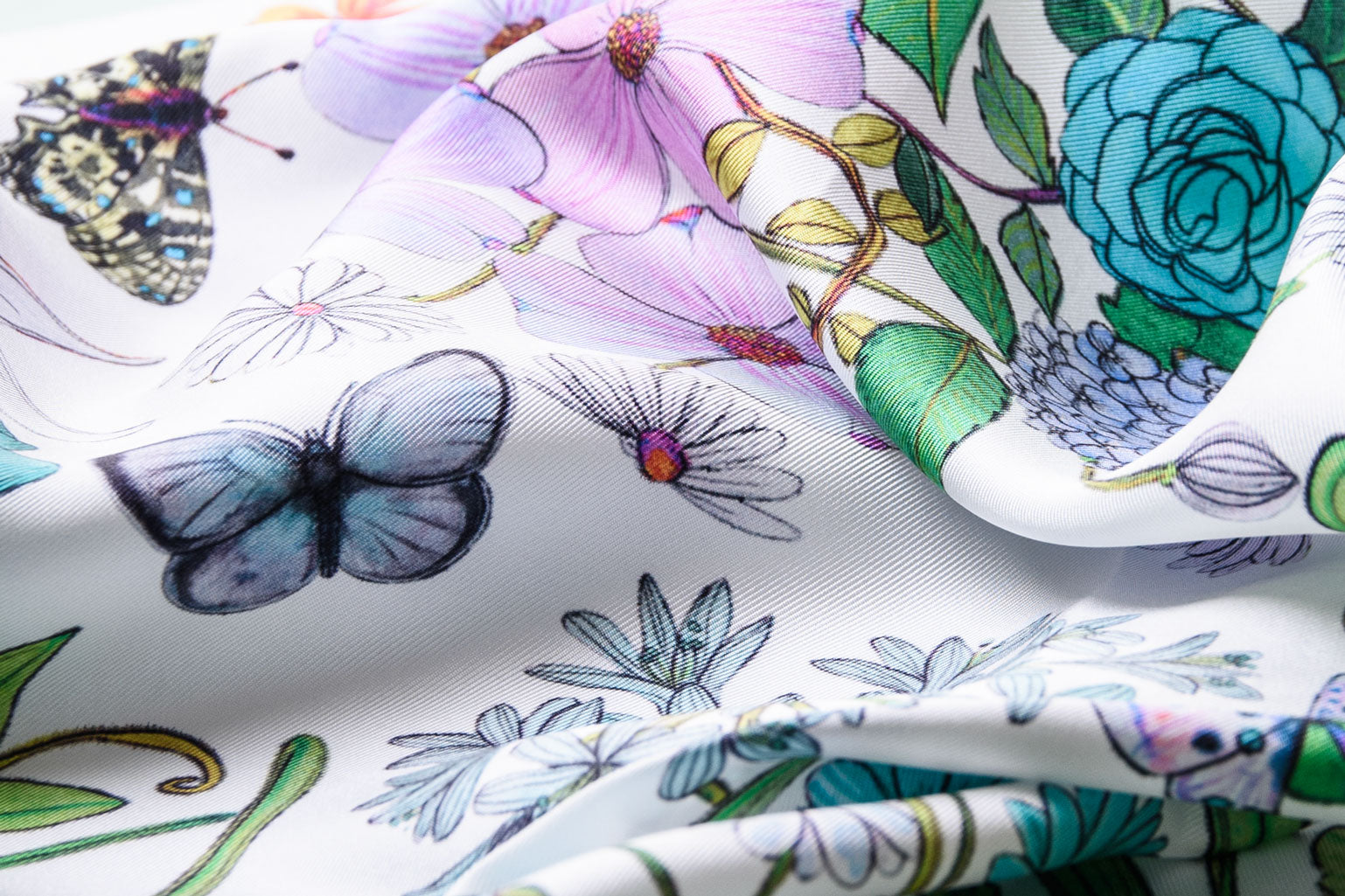 high quality printing on Elizabetta Italian silk scarves