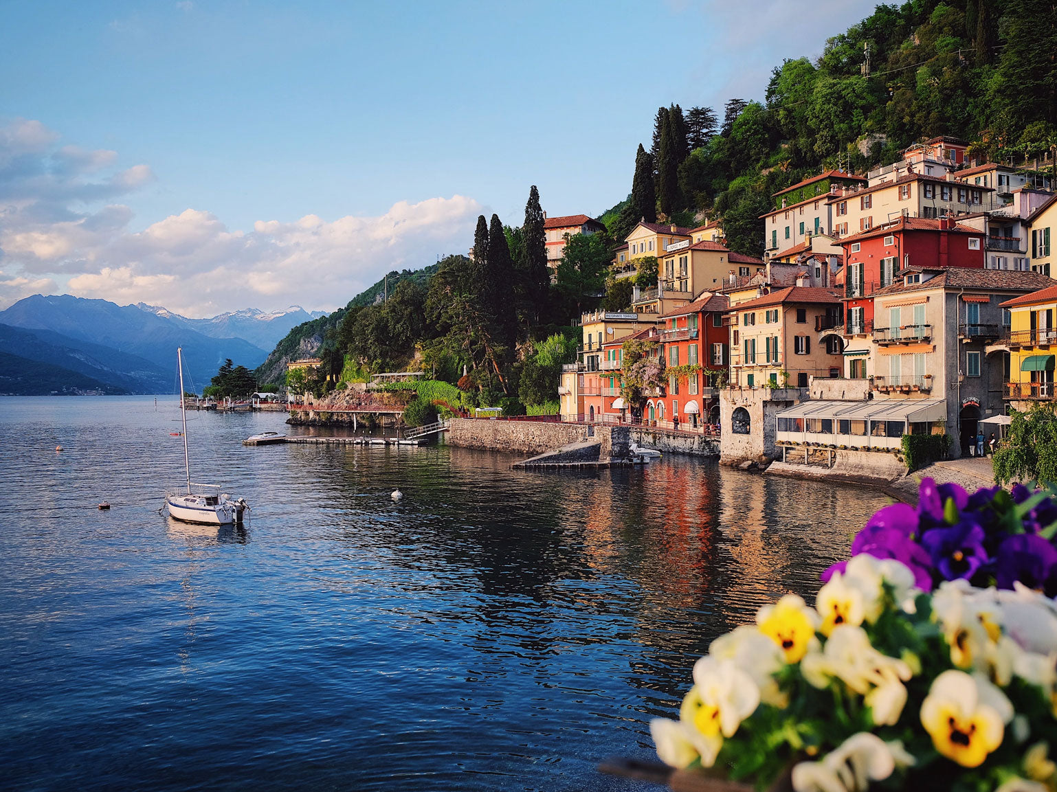 Lake Como, Italy  where Elizabetta scarves are made