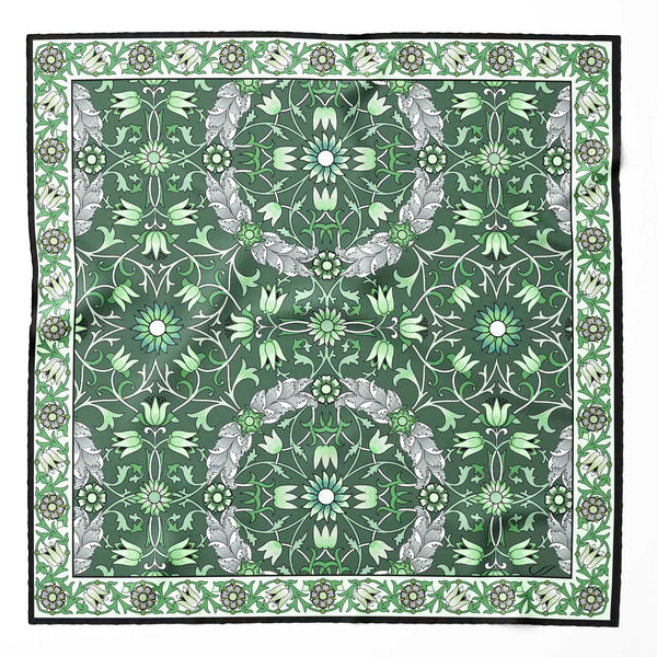 Luxury handmade Italian silk pocket square hand rolled