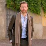 Tan Wool Cashmere Scarf