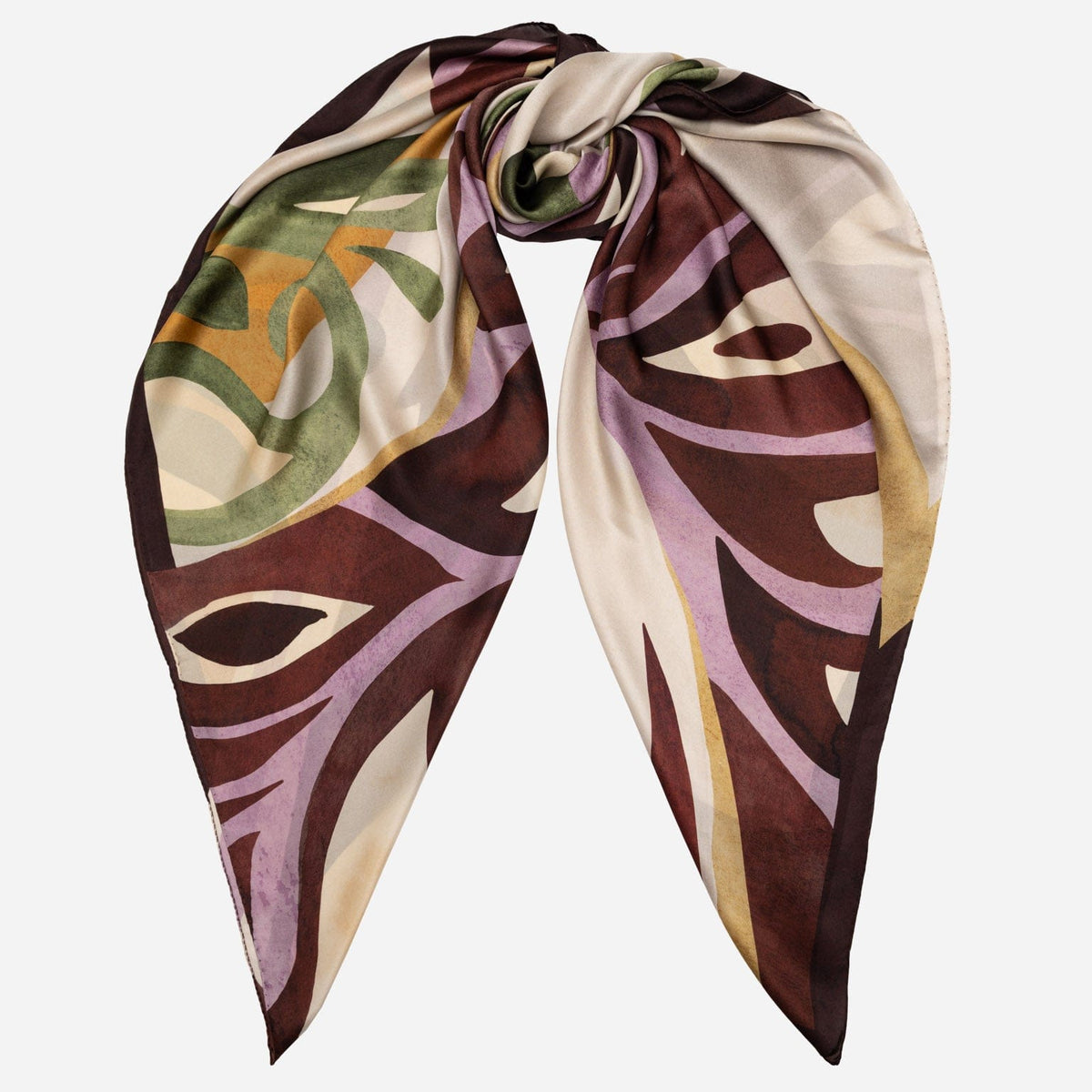 Extra Large Burgundy Silk Square Scarf