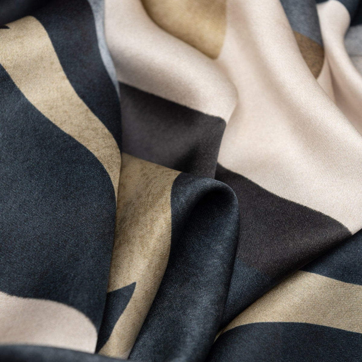 Extra Large Steel Blue Silk Square Scarf