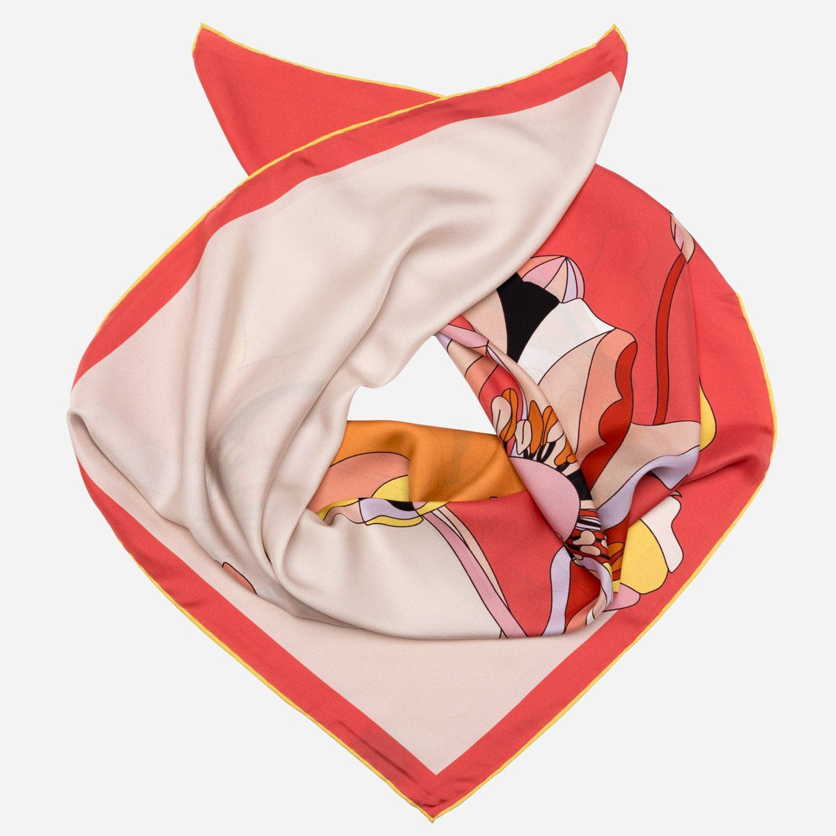 Designer Italian Silk Square Scarf