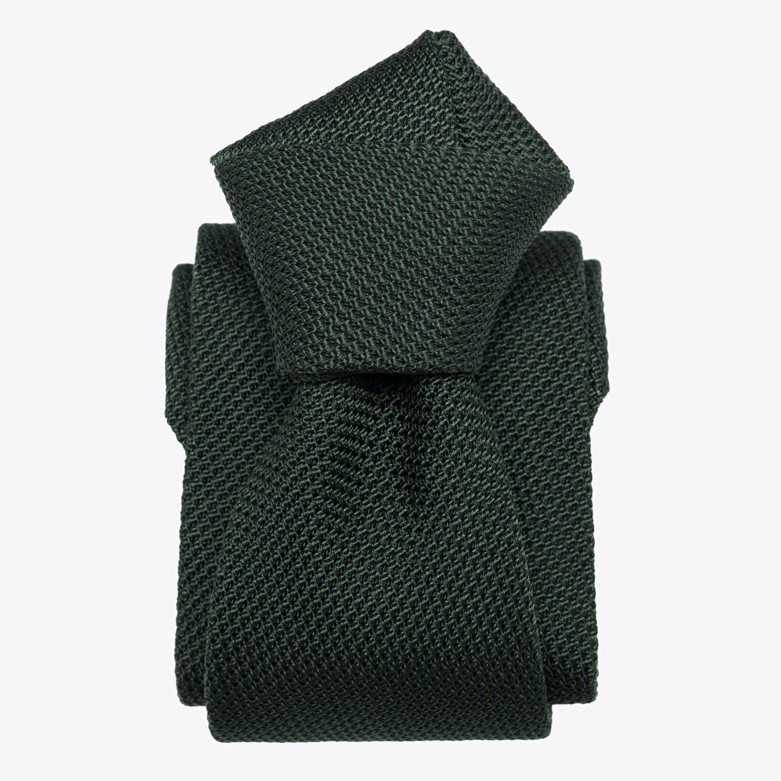 Green Grenadine Tie - Forest Green - Made in Italy Green Grenadine Tie - Forest Green - Made in Italy