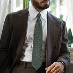 Green Madder Silk Designer Italian Tie