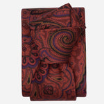 Tuscan Red Paisley Italian Silk Tie