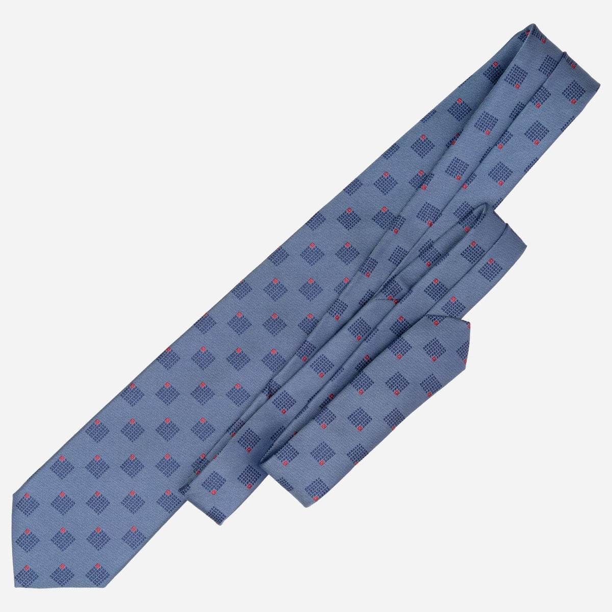 French Blue Handamade Italian Silk Tie