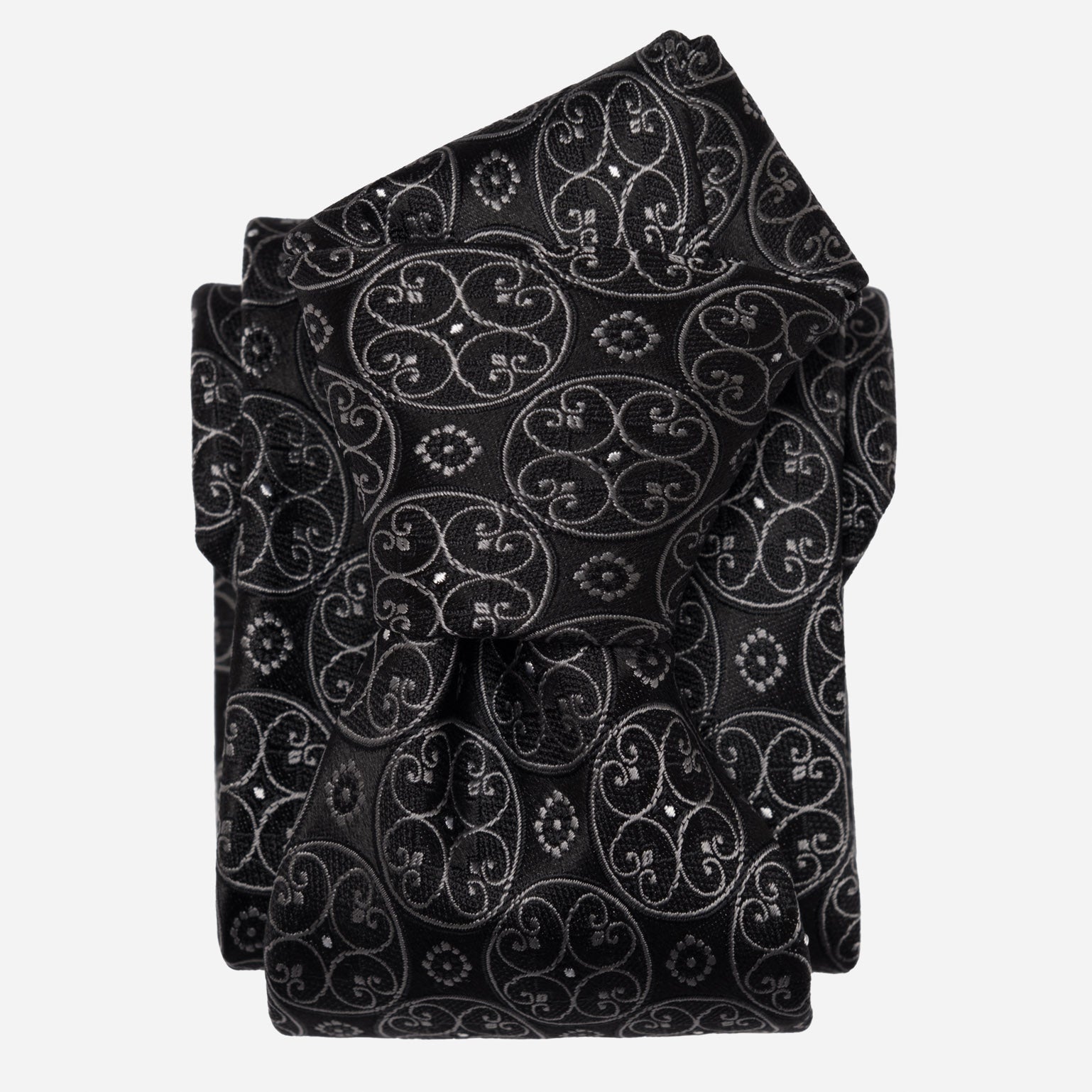 Vintage Designer Men's Silk Tie - Black