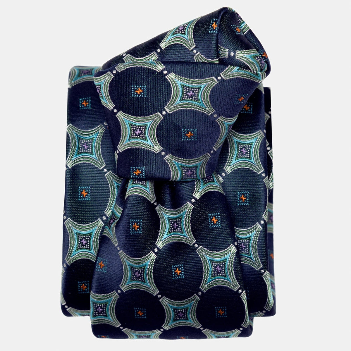 Sea Blue Italian Silk Handmade Tie