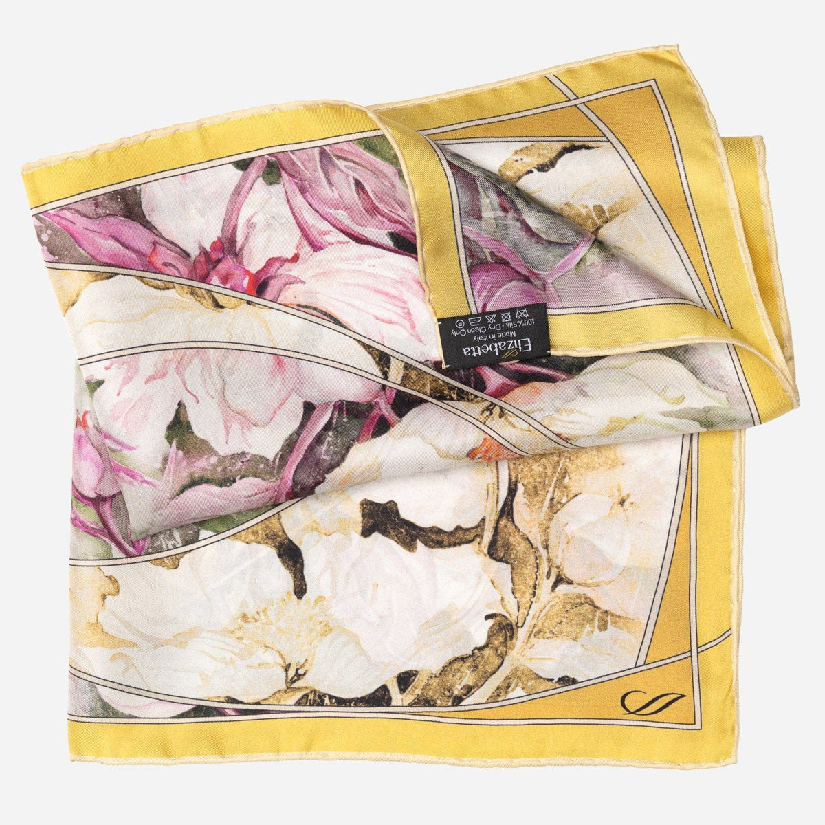 Women's Silk Bandana Floral Gold
