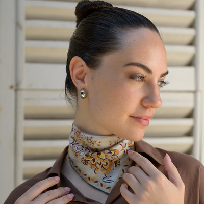Jenna - Silk Bandana - Gold