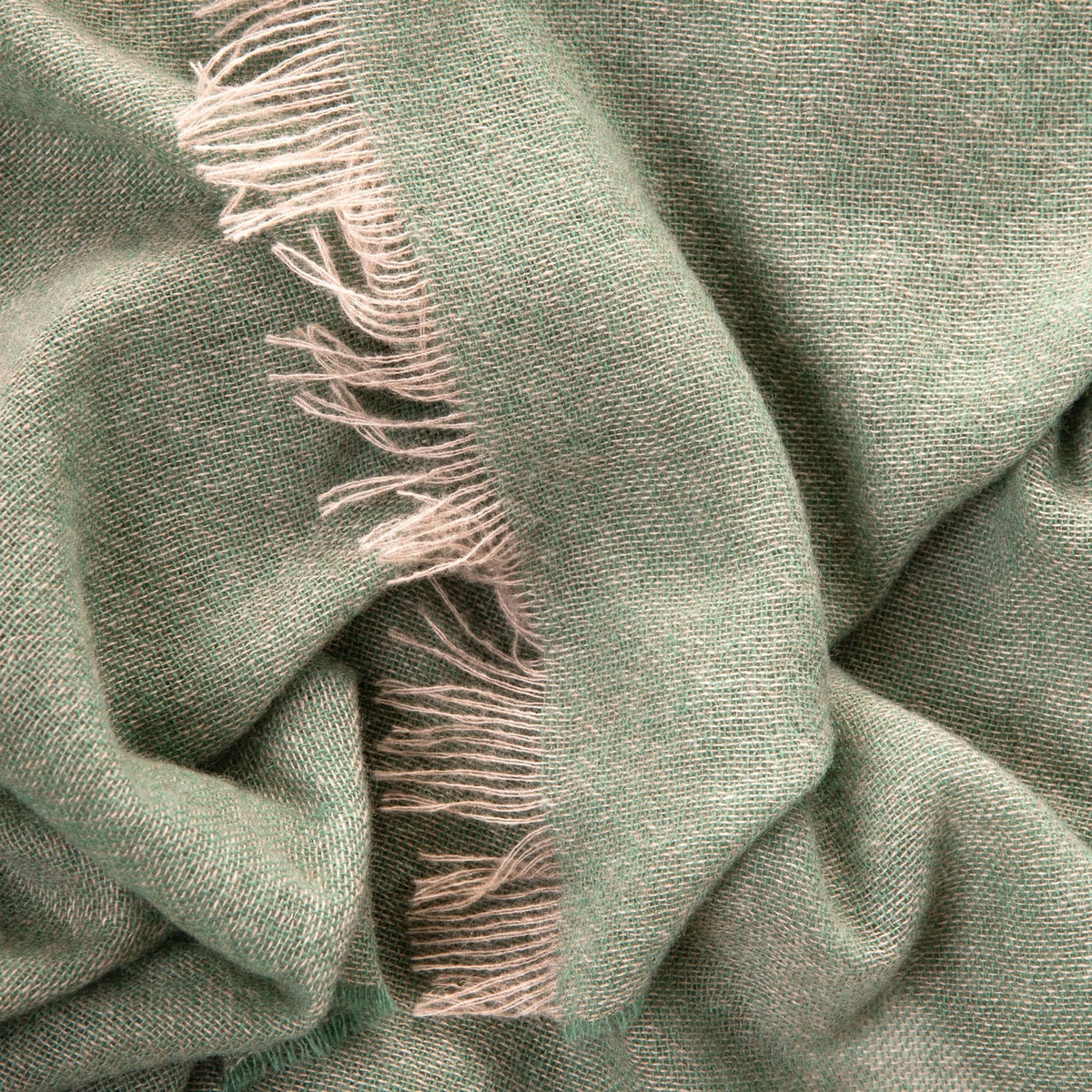 Sage Green Italian Cashmere Scarf