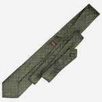 Handmade Italian Designer Green Silk Tie