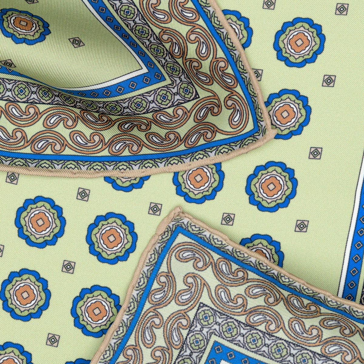 Green Silk Neckerchief - Made in Italy