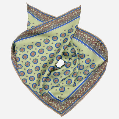 Green Silk Neckerchief - Made in Italy