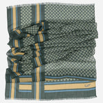 Green Italian Designer Wool Scarf