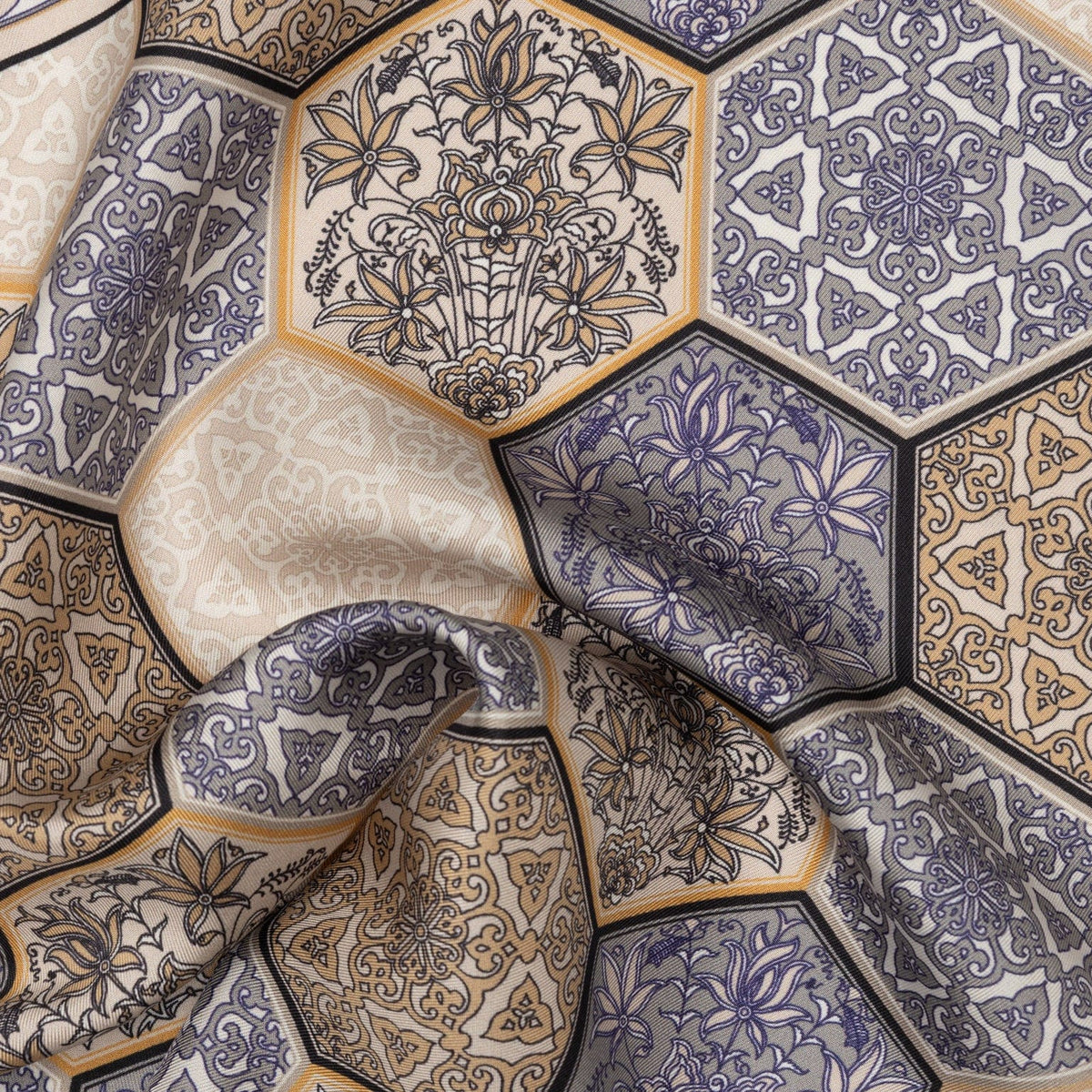 Luxury Italian Grey Silk Pocket Square