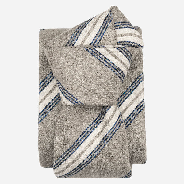Sand Stripes Italian Designer Silk Tie